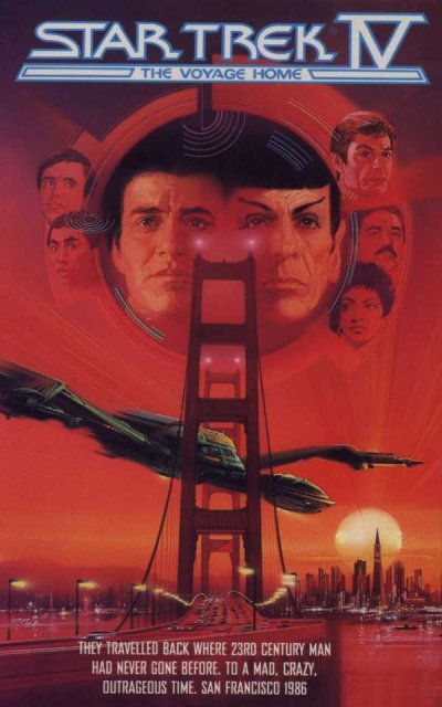 Movie poster for Star Trek IV: The Voyage Home